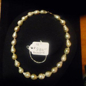Fresh Water Baroque Pearl Necklace